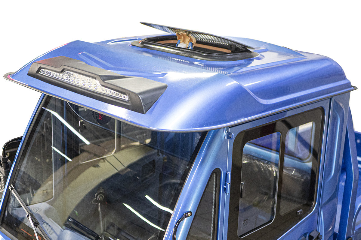 Грузовой электротрицикл Rutrike КАРГО Кабина 1500 60V1000W, серый