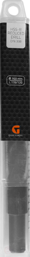 Сверло из быстрорежущей стали HSS-R с укороченным хвостовиком 22,0 мм