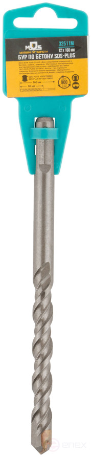 SDS PLUS concrete drill with double thread 12x160 mm