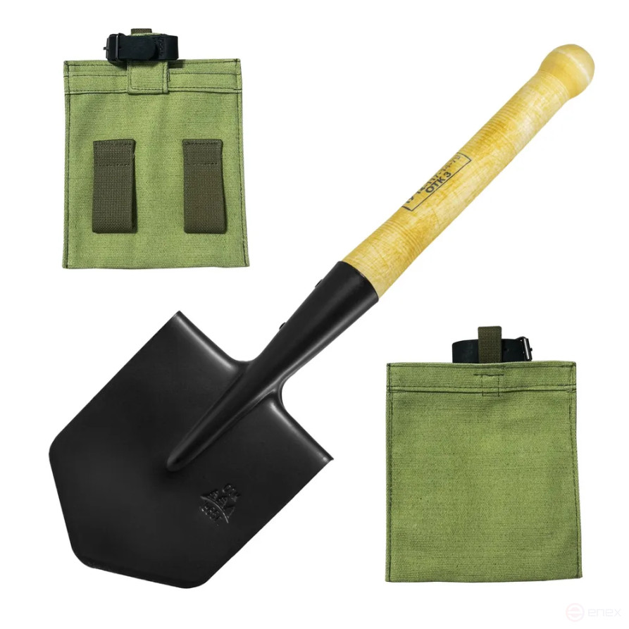 Лопата пехотная малая, штыковая армейская СССР с клеймом МПЛ - 50, 2 мм, чехол брезентовый в комплекте, туристическая, для охоты и рыбалки