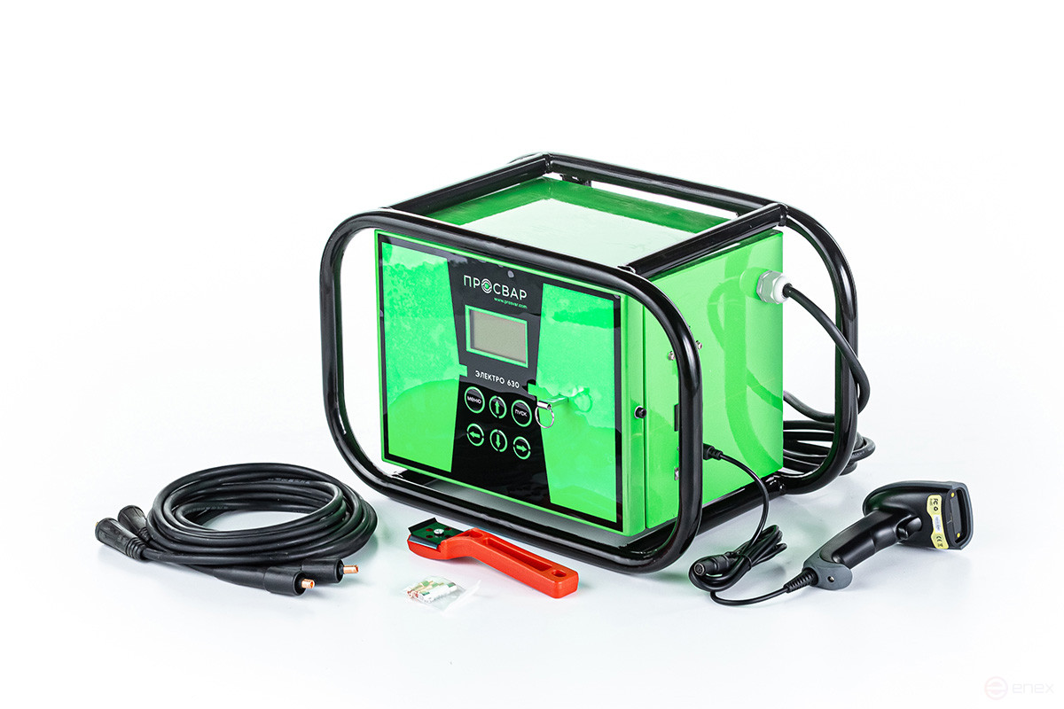 The device for electro-coupling welding of HDPE pipes PROSVAR ELECTRO 630 (80 V)