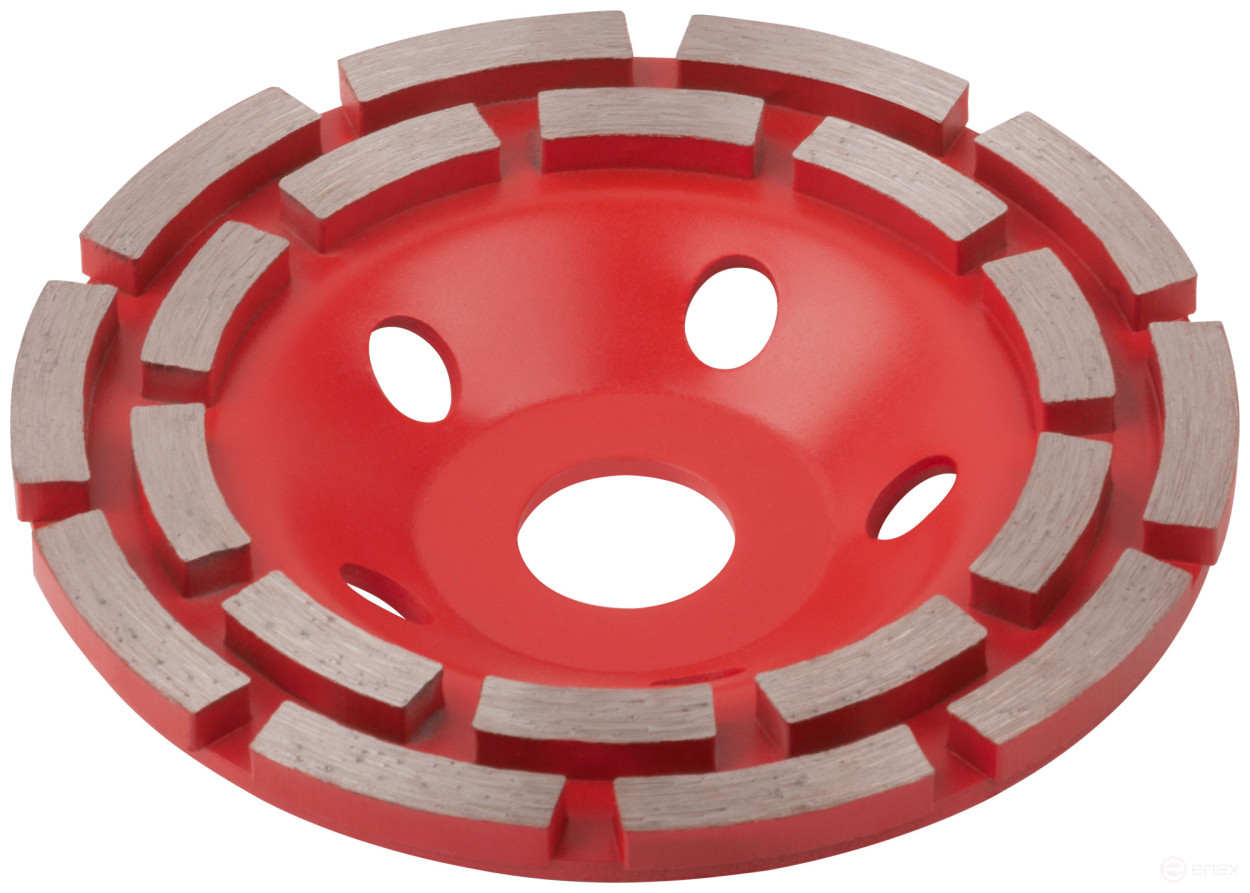 Диск алмазный шлифовальный, посадочный диаметр 22,2 мм, сегментный, двойной ряд 125 мм