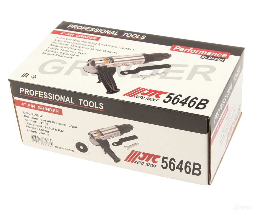 Машина углошлифовальная 4" 100мм JTC