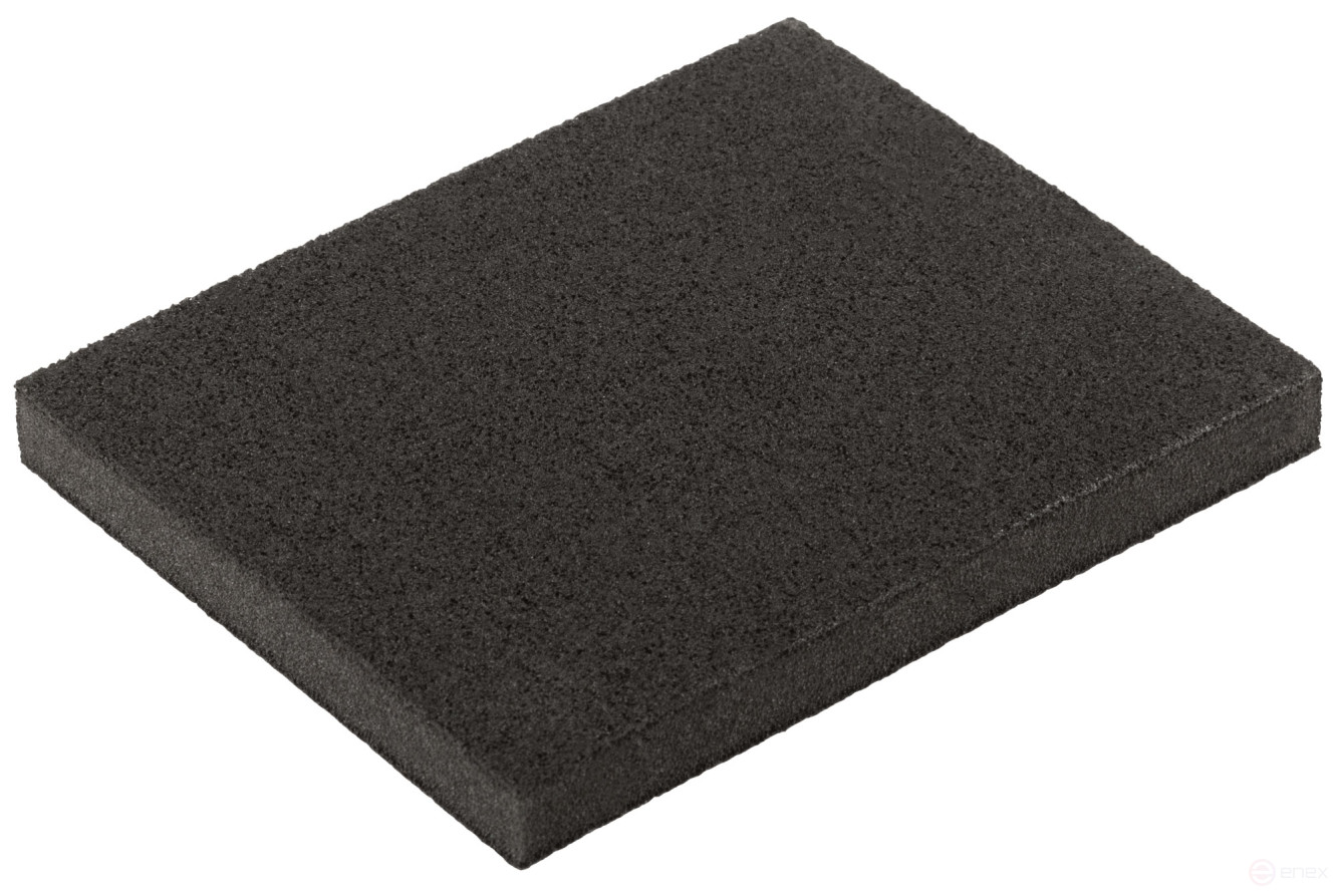 Aluminum oxide grinding sponge, 125x100x10 mm, P 80