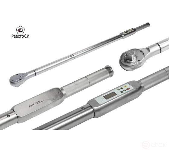 CMTC-1000B is an electronic torque wrench with USB 200-1000 Nm. The gradation is 0.1 Nm. The LCD Display. +/-1% 1"