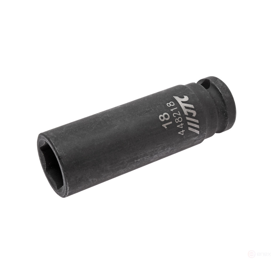 Головка торцевая ударная глубокая 6-гранная 1/2" х 18мм, длина 82мм JTC /1/10/100