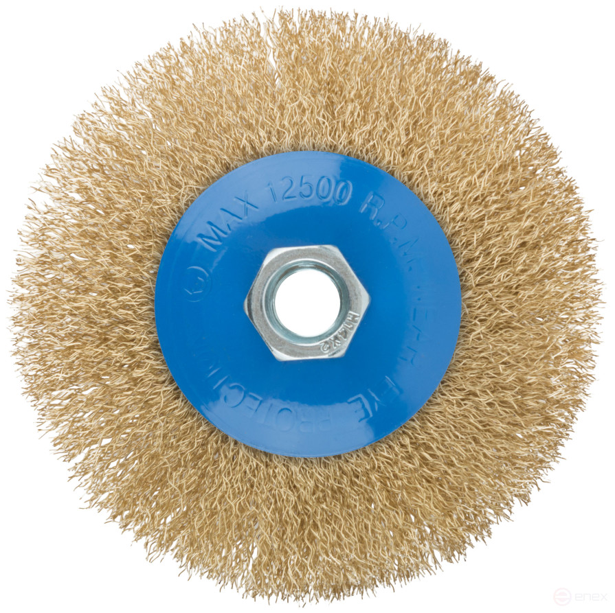 Cornice, type "wheel" with tilt, nut M14, steel wavy latuned wire 115 mm