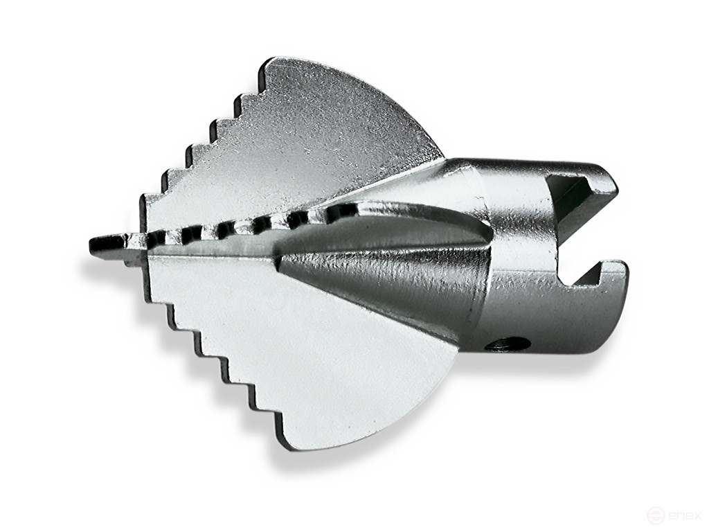 Toothed cross-shaped nozzle with coupling 16 mm / nozzle diameter 45 mm