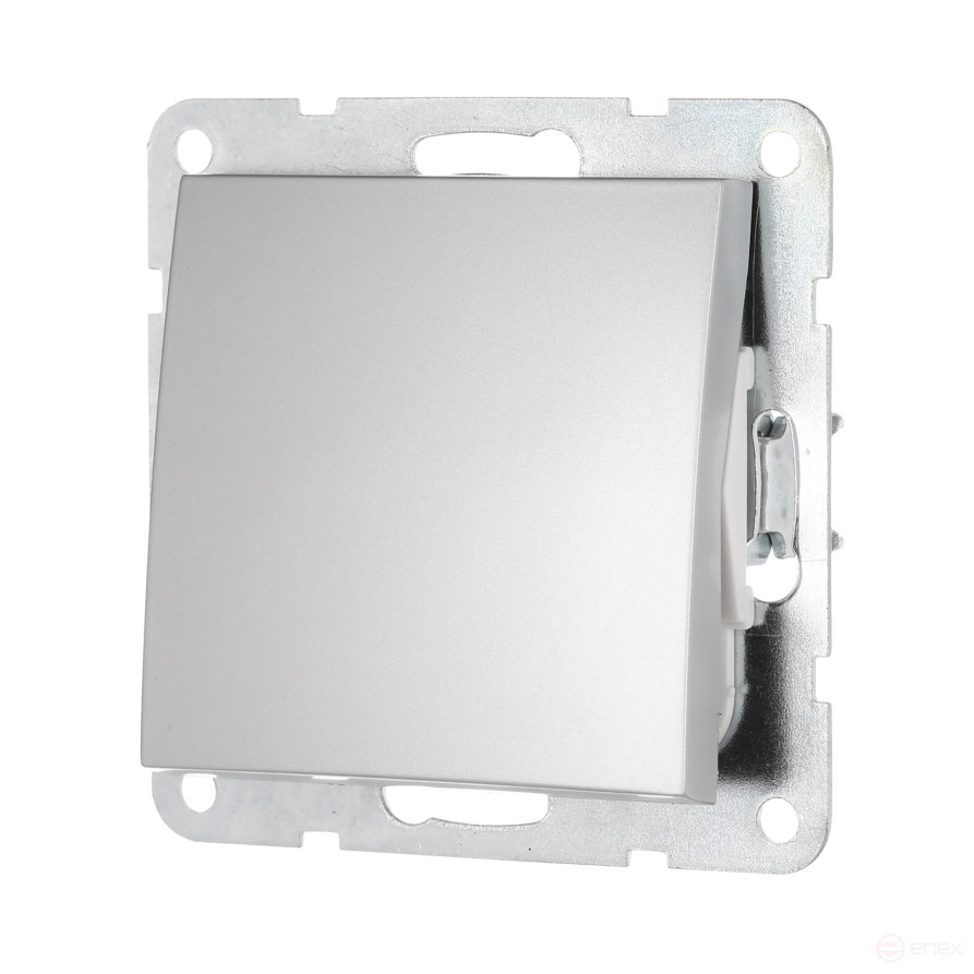 Switch 1-terminal, cross (circuit 7) 16 A, 250 B (silver metallic) LK60