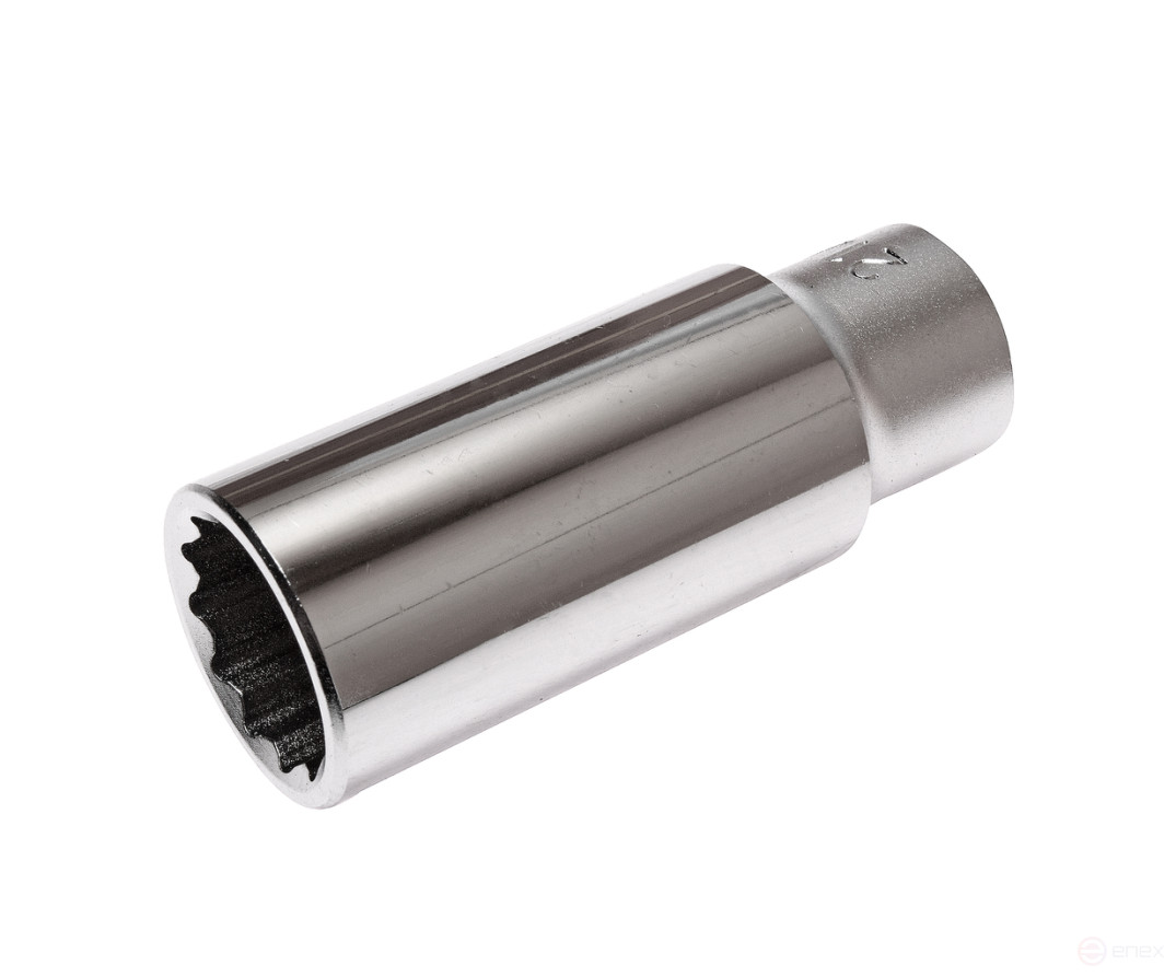 Головка торцевая 1/2" 21мм 12-ти гранная глубокая L=76мм JTC