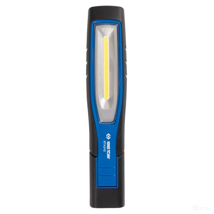 LED flashlight, hinged, magnet, 1+1 elements, Li-Ion, 3.7V KING TONY 9TA242A