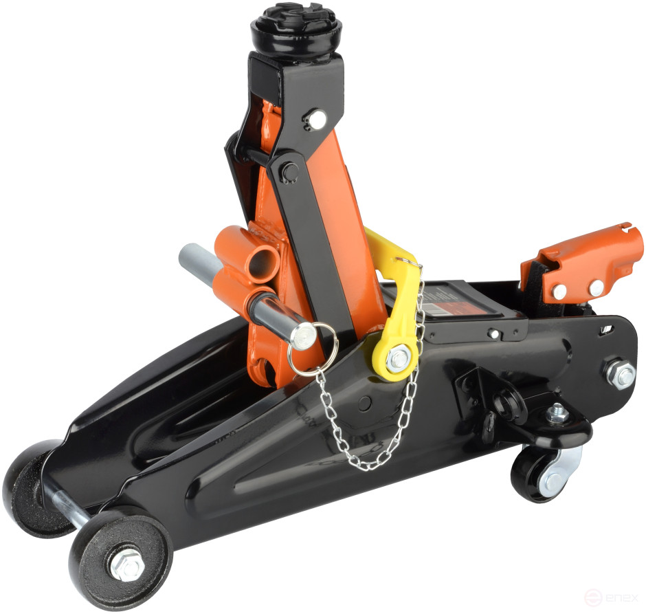 Домкрат гидр. 2.0т (130-330 мм подкатной; с фиксатором; в кейсе) АвтоDело (43228)