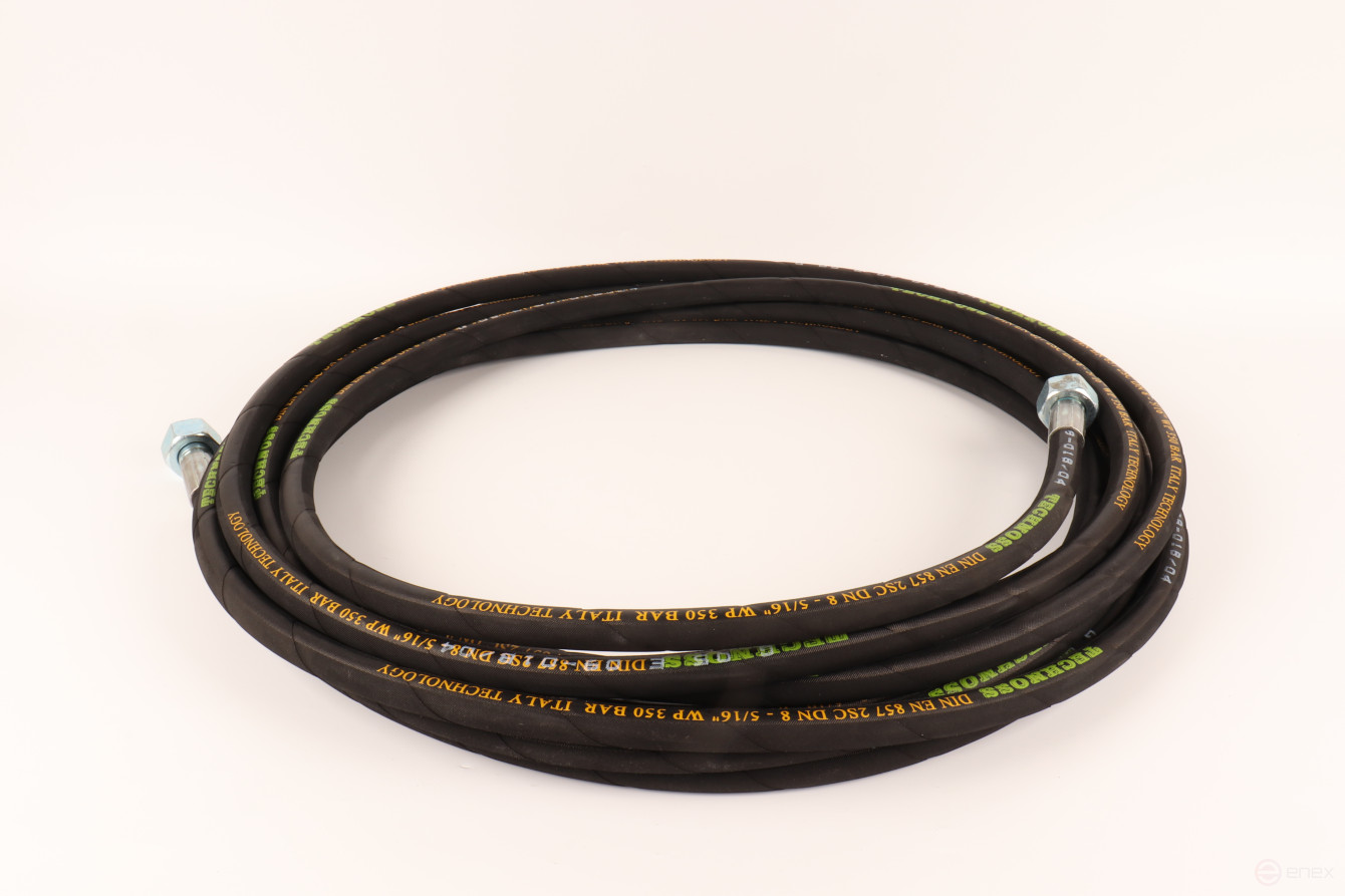 ACG Шланг для АВД 15 м облегченный 2-х оплеточный 2SC d-8мм (гайка металл 22х1,5 - 22х1,5) 1027153