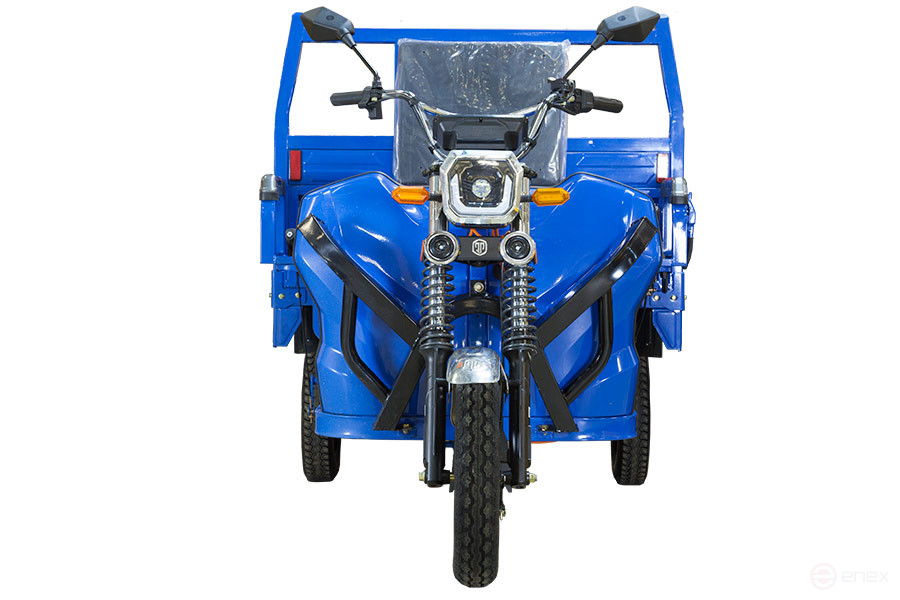 Грузовой электрический трицикл Rutrike D5 1700 гидравлика (60V1200W), темно-зеленый