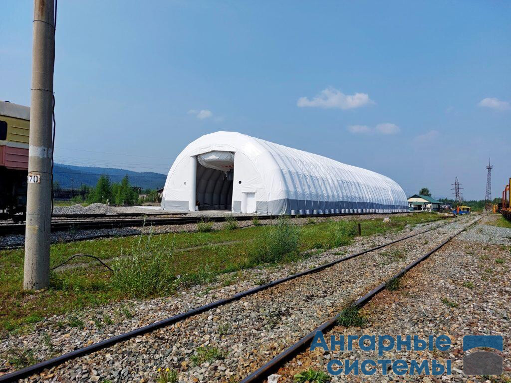 Inflatable PVC pneumatic frame hangar — production facility