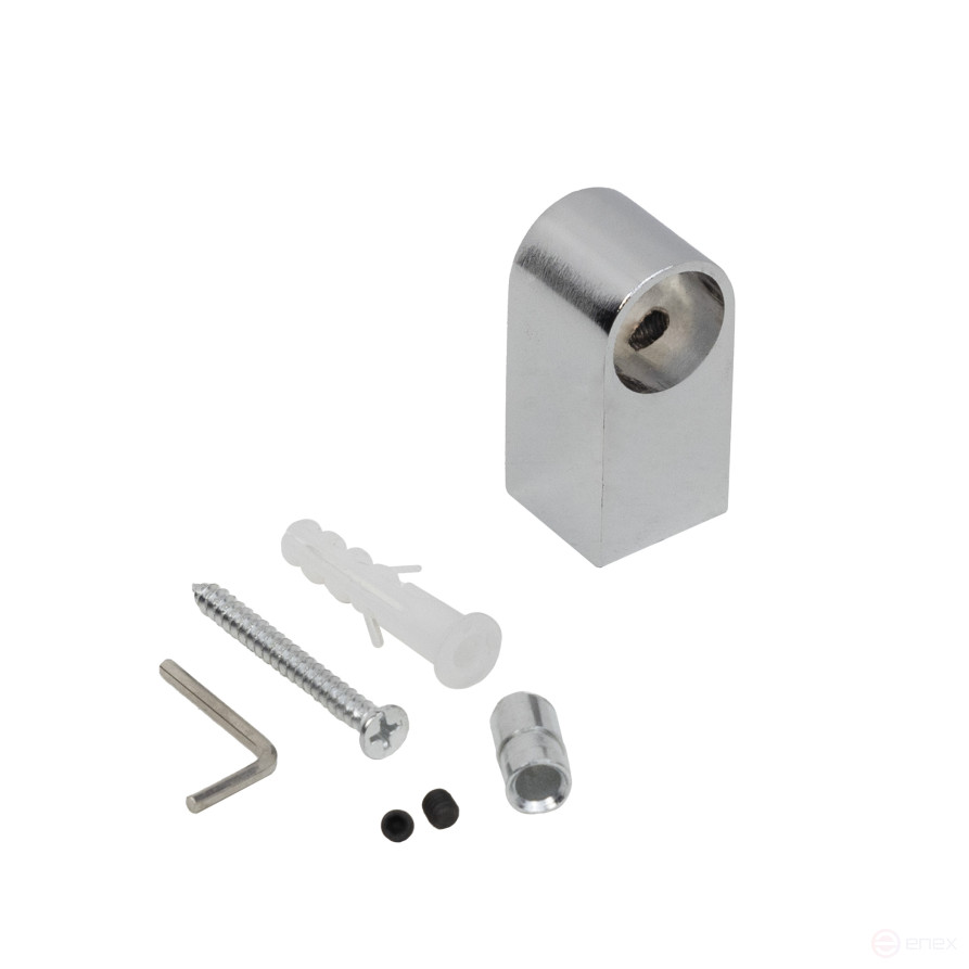 Держатель модерн, труба d16 хром AKS