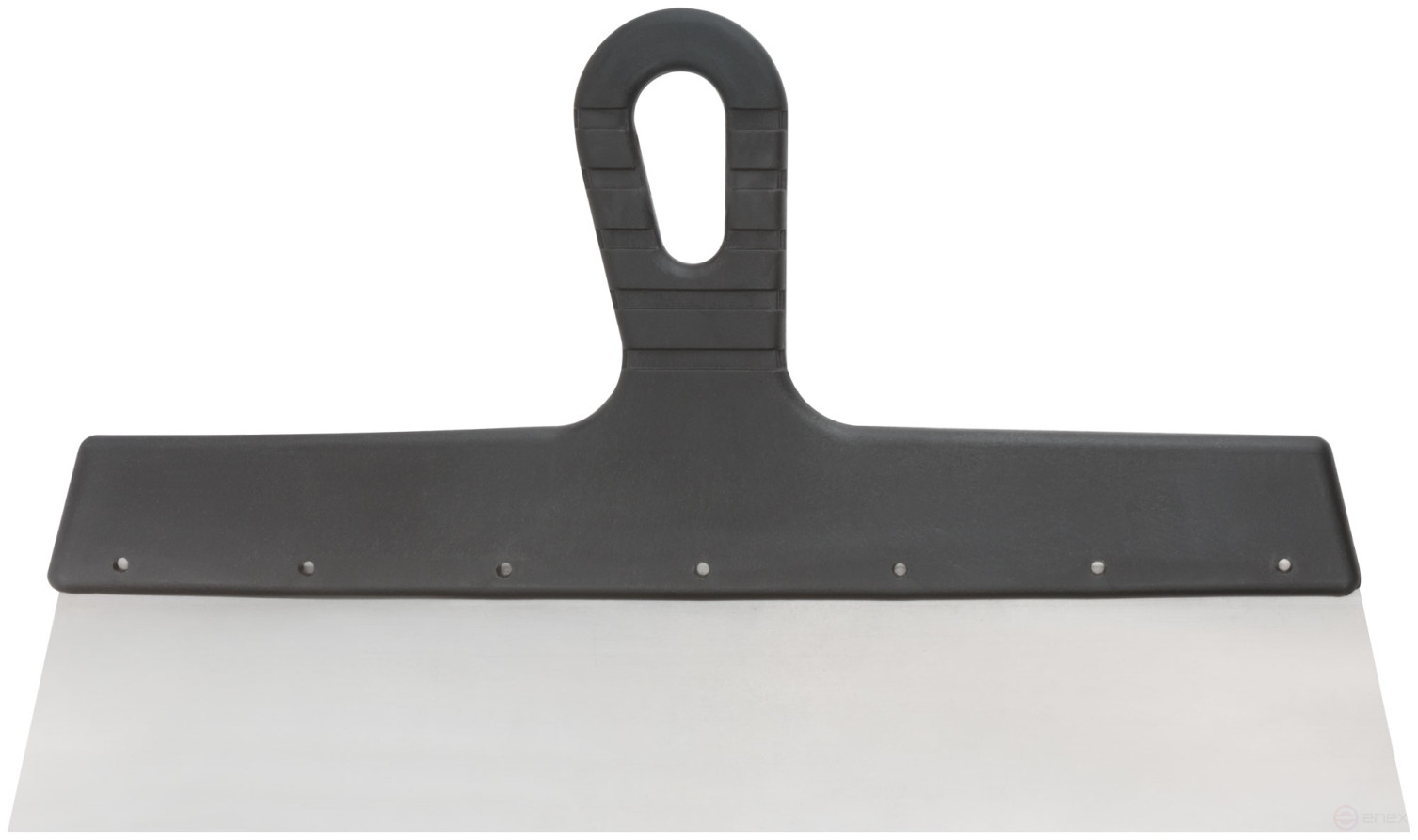 Spatula, stainless steel blade, 350 mm plastic handle