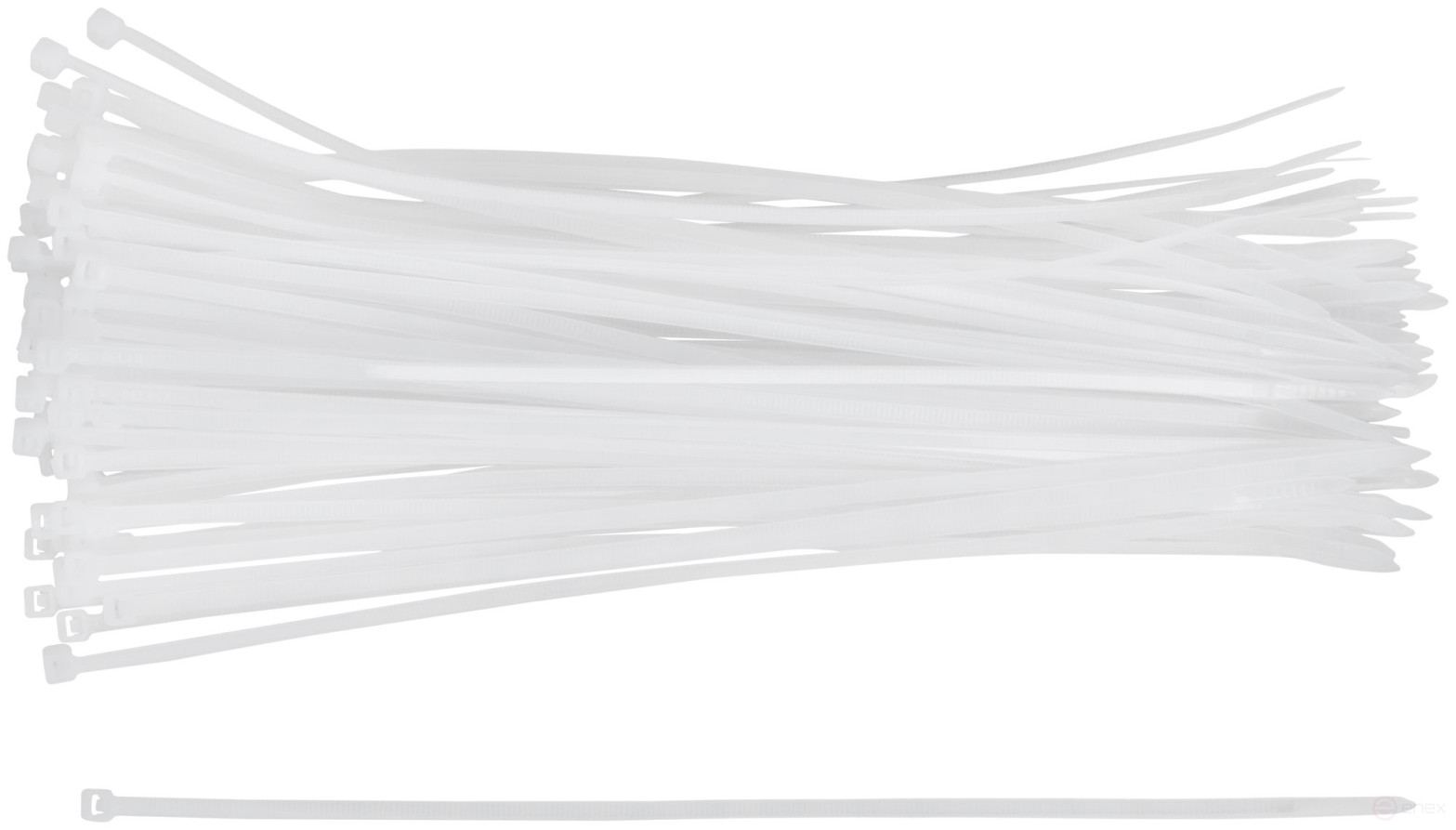 Хомуты нейлоновые для проводов, белые 100 шт., 3,6х250 мм