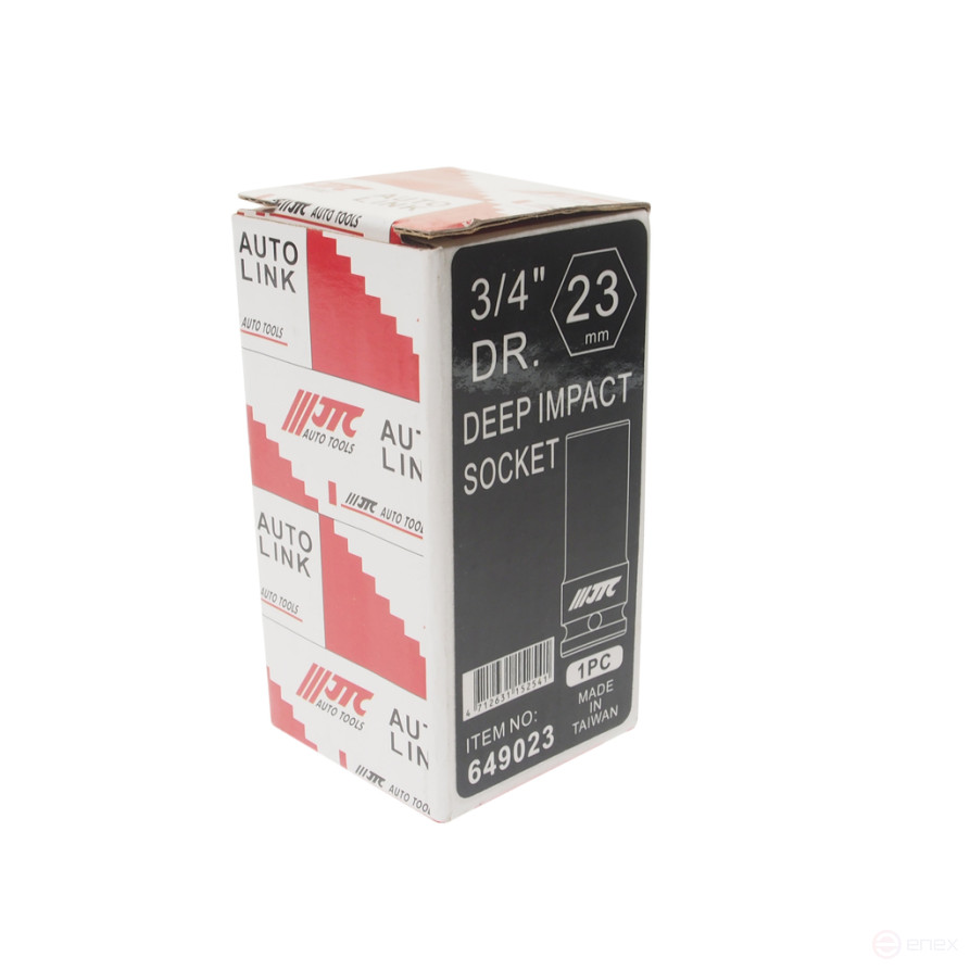 Головка торцевая 3/4" 23мм ударная глубокая L=90мм JTC