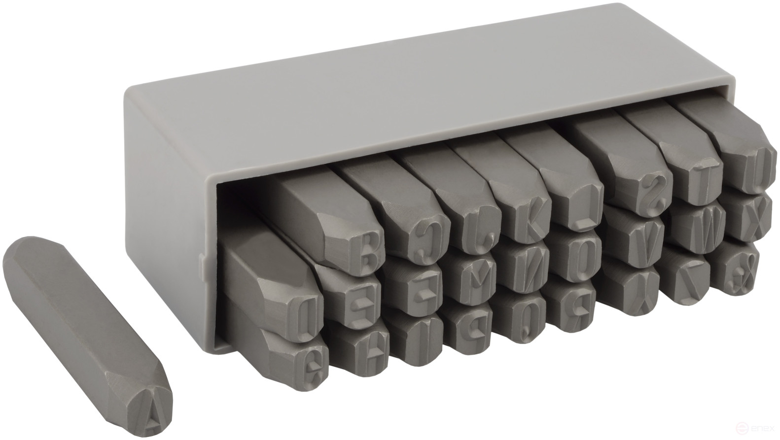 Набор клейм буквенных латиница 10мм (стальные) BERIL