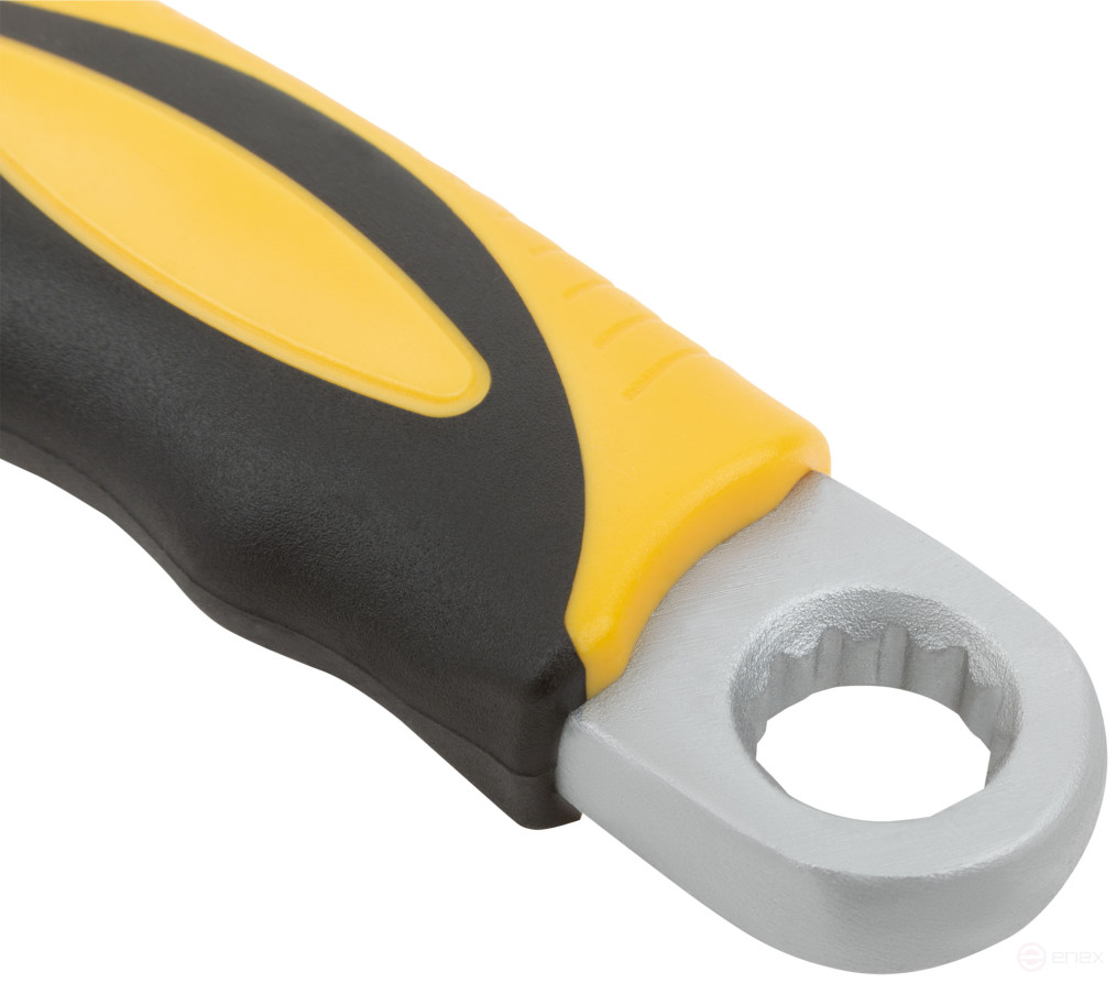 Adjustable key "Classic", scale, magnification.gripper, rubberized.handle 200mm (28mm)