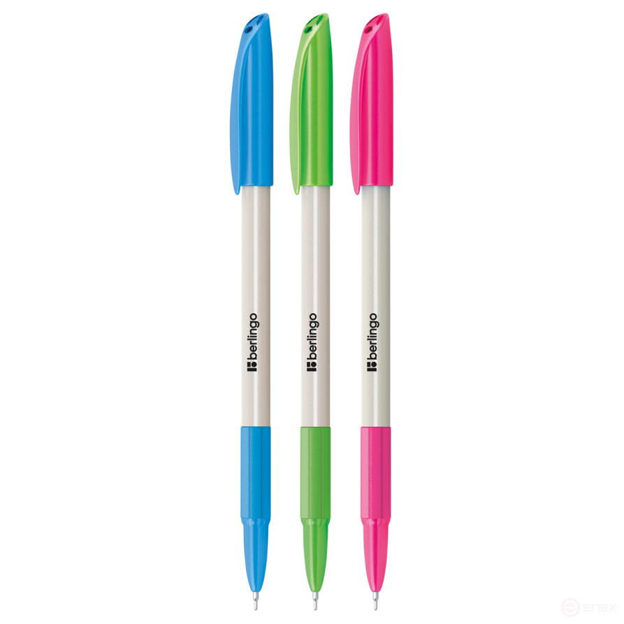 Ручка шариковая Berlingo "Perlamutik Pro" синяя, 0,7 мм, грип