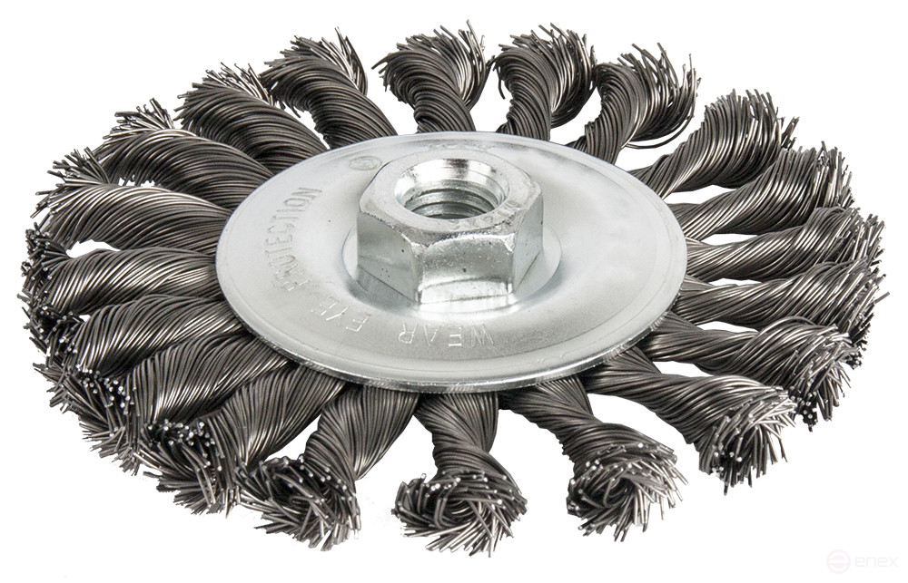 Кордщетка для МШУ радиальная витая ПРАКТИКА 115 мм М14 (242-625)