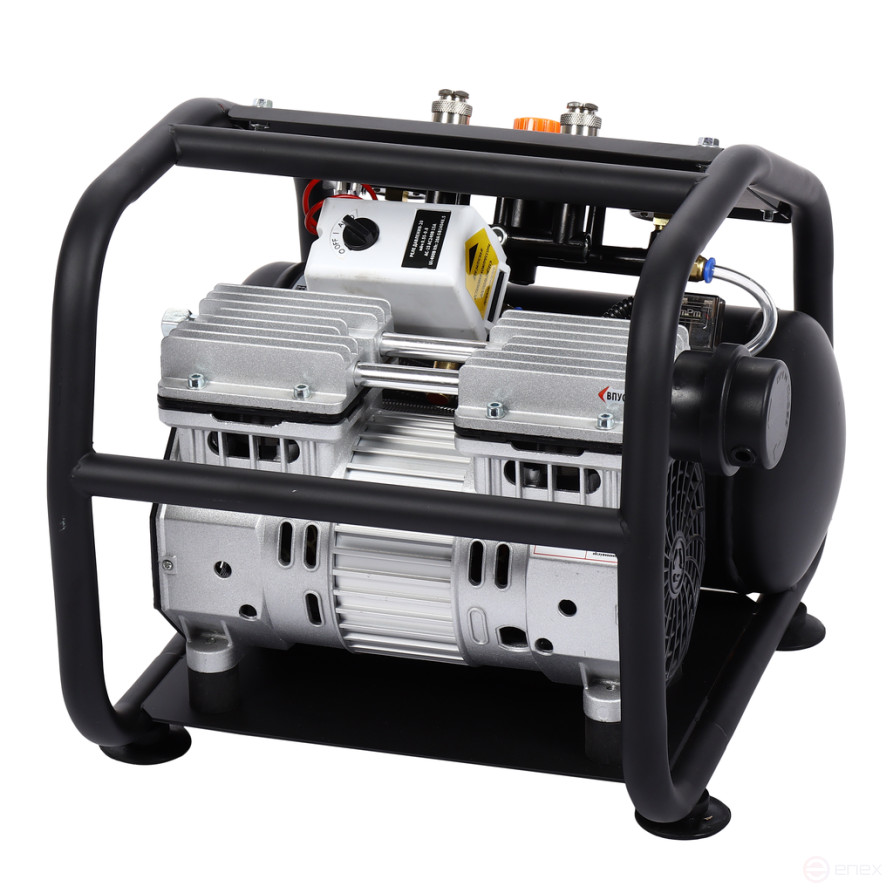 Компрессор пневматический 220В 0.55кВт 8атм. 60л/мин. ресивер-8л поршневой безмасляный GTE