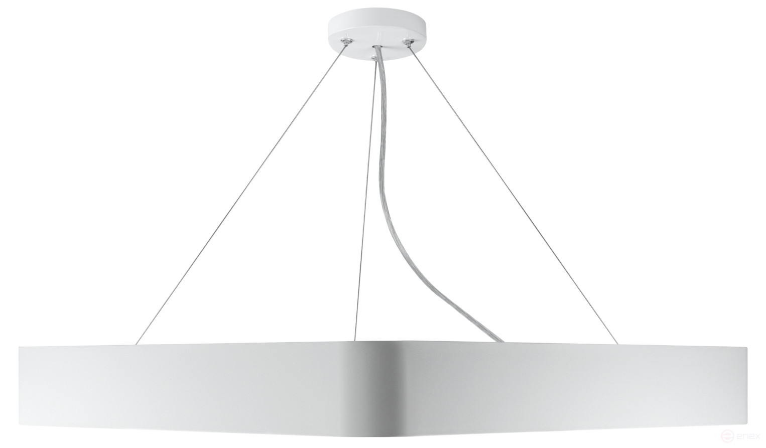 Светильник LED ЭРА Geometria SPO-151-W-40K-030 Delta 30Вт 4000К 3000Лм IP40 600*80 белый подвесной драйвер внутри
