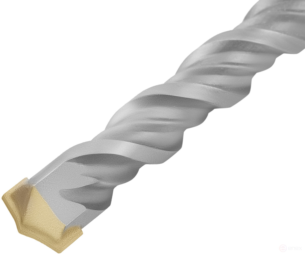 Бур по бетону SDS PLUS, Профи, W-образная вставка, двойная спираль, 25 х 1000 мм