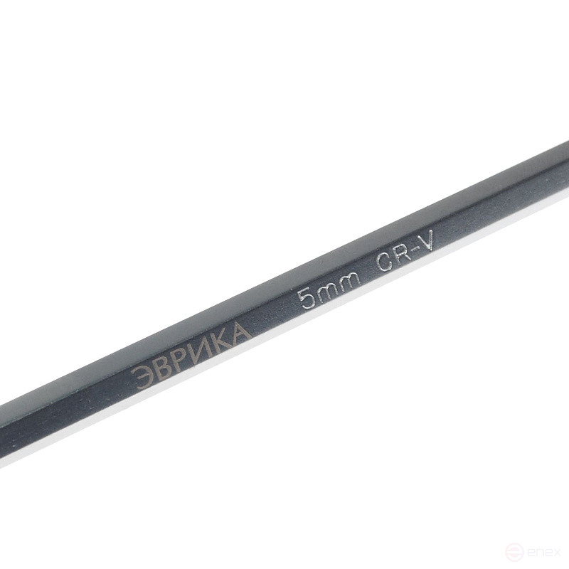 Ключ шестигранный 5мм ER-76405L: Г-образный удлиненный ЭВРИКА /1/12/84