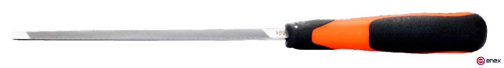 Напильник сверхтонкий трехгранный с рукояткой ERGO 150 мм, насечка личная