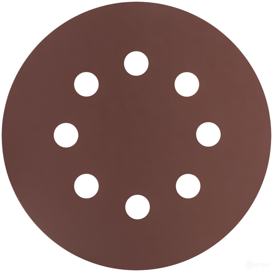 Круги шлифовальные с отверстиями (липучка), алюминий-оксидные, 125 мм, 5 шт. Р 1500
