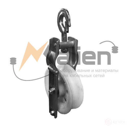 Roller rolling outboard MP-200x60 on a MALIEN swivel hook