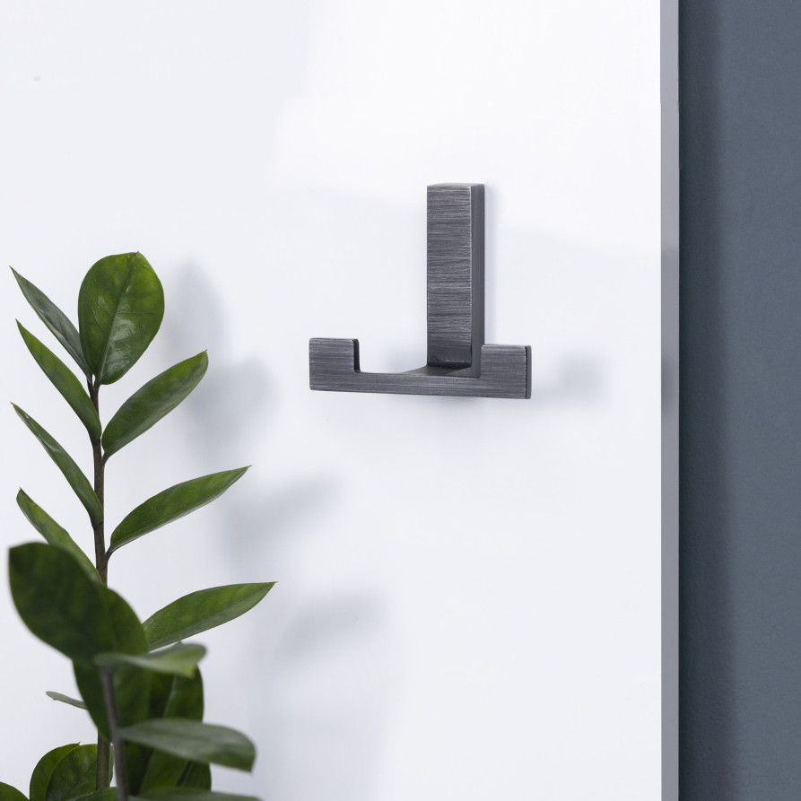 Hook meb. two-horn metal LEGGO polished titanium AKS