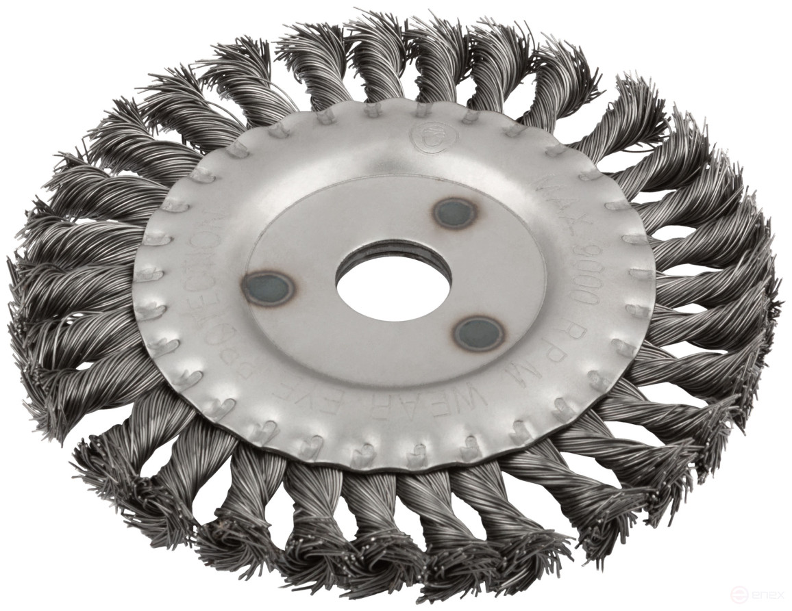 Straight disc blade, seat diameter 22.2 mm, 150 mm twisted steel wire