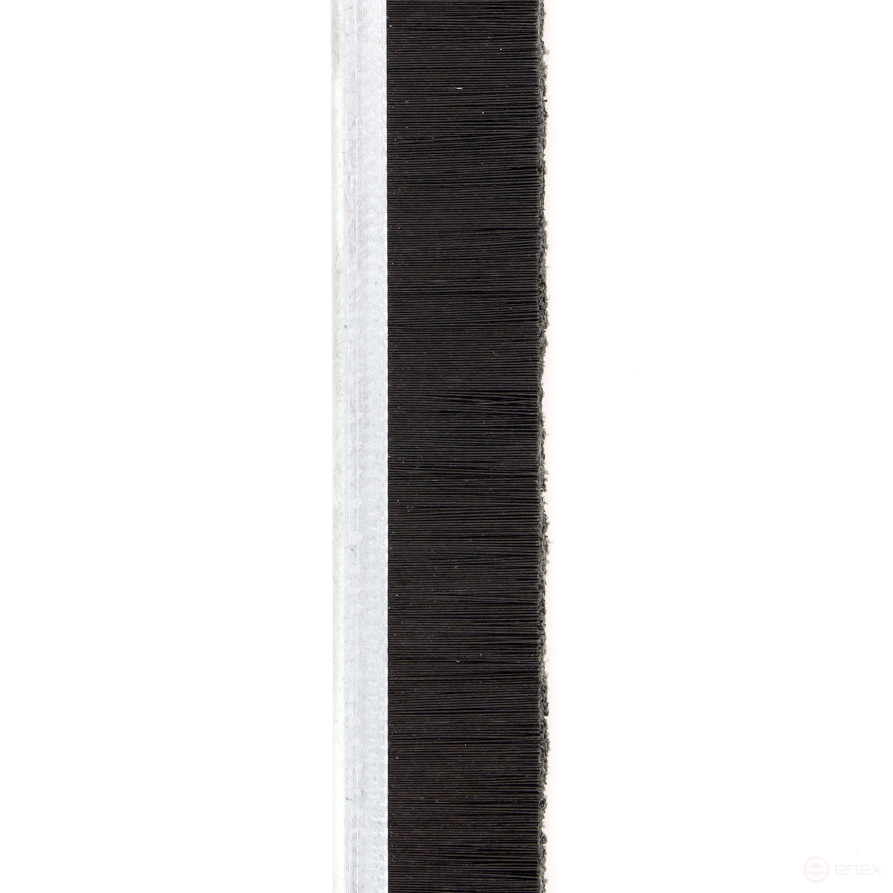 Strip brush linear sealer 2500*15*4 , pile height 11 mm PPL black 0.15 (EB-1105)