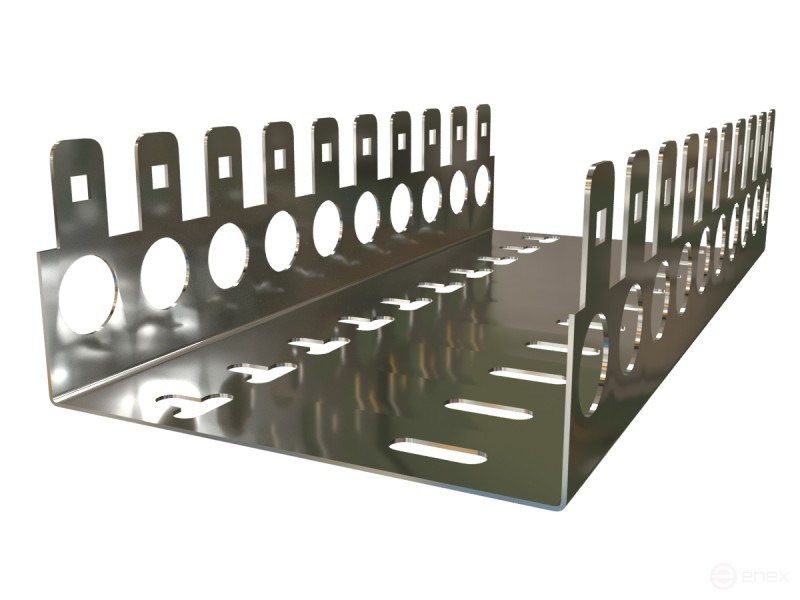 KR-FRAME-100 Frame (mounting clamp) with a depth of 50mm for mounting 10-and plinths for telephony