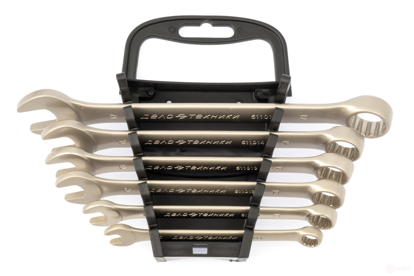 Набор ключей комбинированных, 6 шт. (8,10,12,13,14,17 мм) холдер