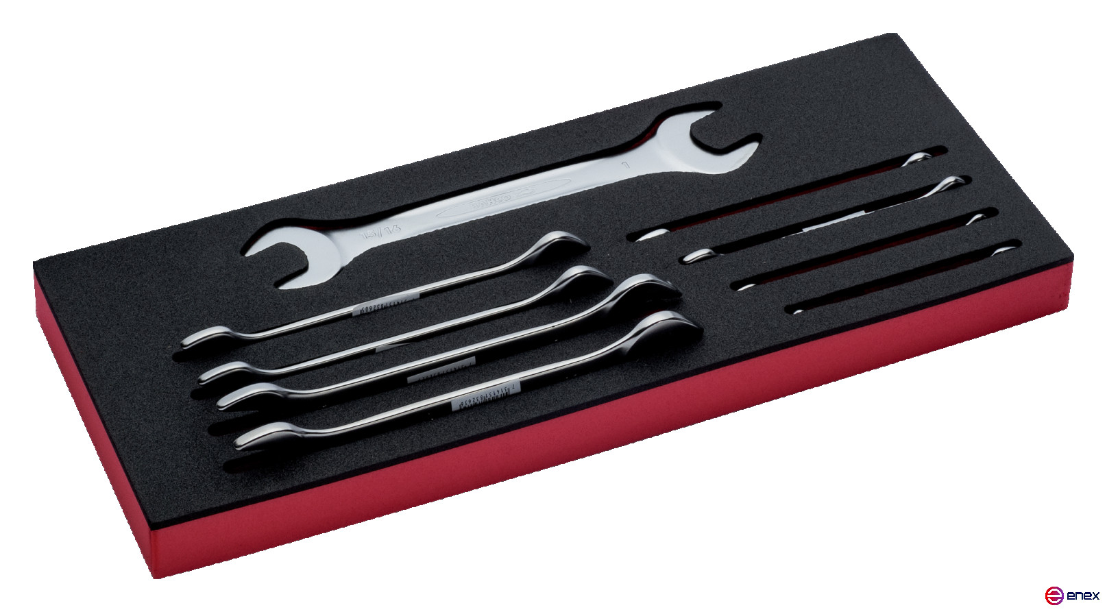 Fit&Go Набор рожковых гаечных ключей в ложементе дюймовых, 9 шт