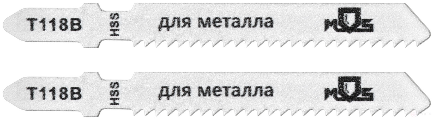 Blades for electric jigsaw, T118B, metal, HSS, 75 mm, 2 pcs.