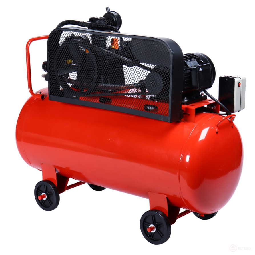 Pneumatic compressor 380V 3.0kW 8atm. 400L/min. receiver-200L piston belt GTE