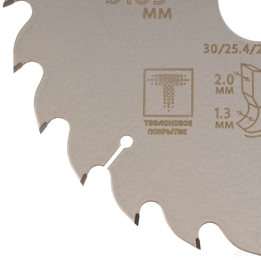 Диск пильный по дереву с тефлоновым покрытием 24Т, CUTOP Profi plus, 185 х 1,3/2,0 х 30/25,4/20/16 мм