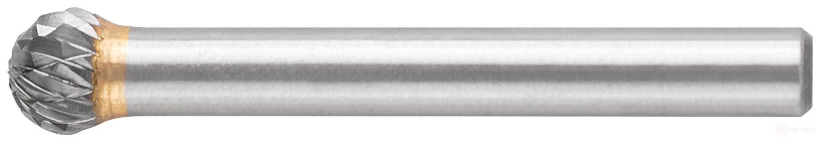 Шарошка карбидная, штифт 6 мм, тип "D", сферическая 8х7х52 мм