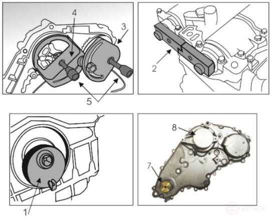 Набор фиксаторов распредвала и коленвала (VOLVO T6 с 2007г.) JTC