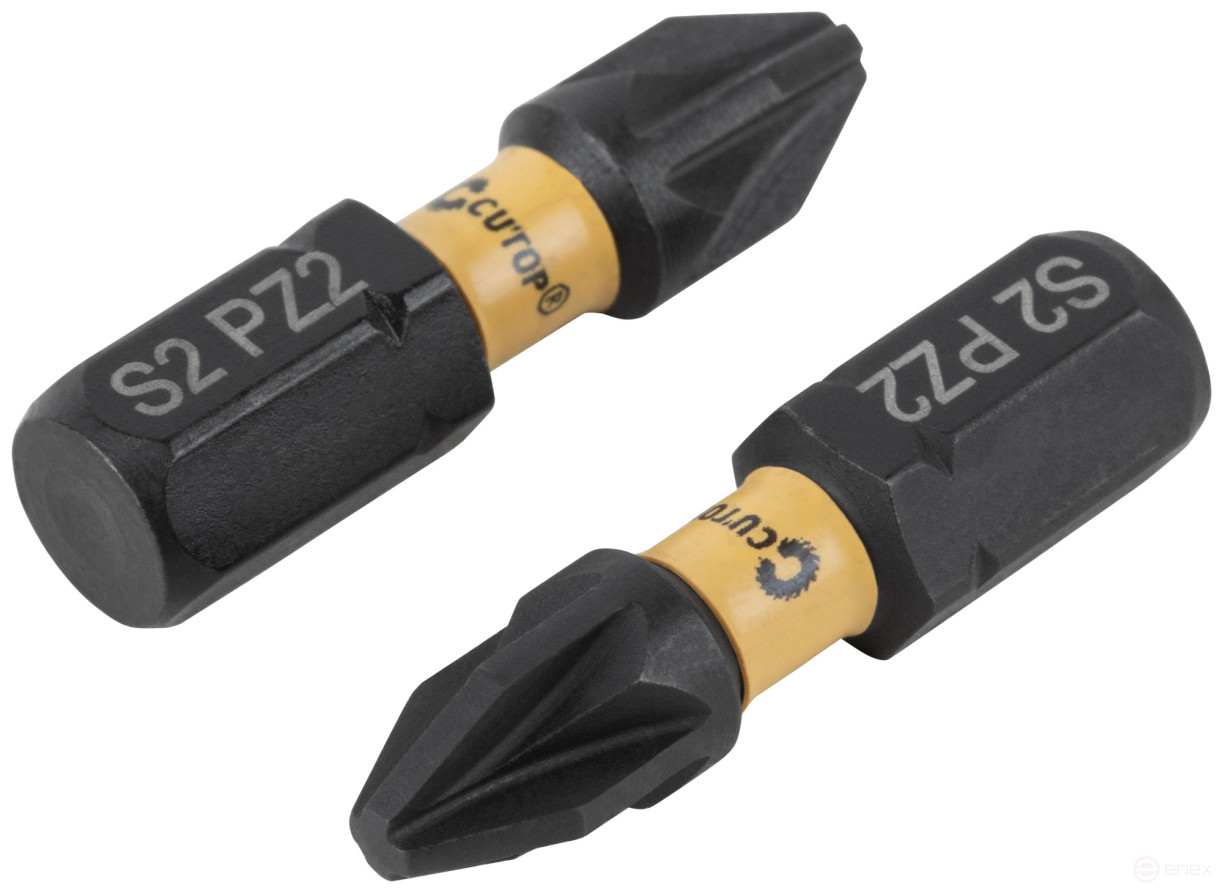 Набор торсионных бит, 2шт., CUTOP Profi Plus, PZ2, 25 мм