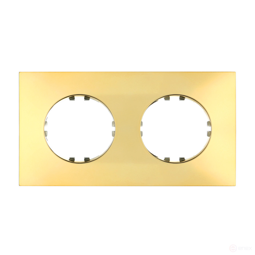 Рамка 2-постовая квадрат (золото) Vintage QUADRO