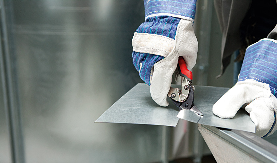 D15A Ножницы по металлу, идеальные, маленькие и манёвренные, правые, рез: 1.0 мм, 180 мм, специальная высококачественная сталь