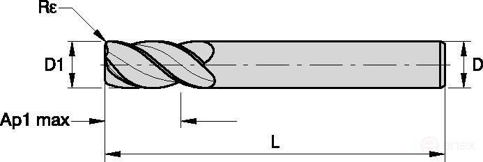 Фреза F4AJ2000AWX50R050 KC633M