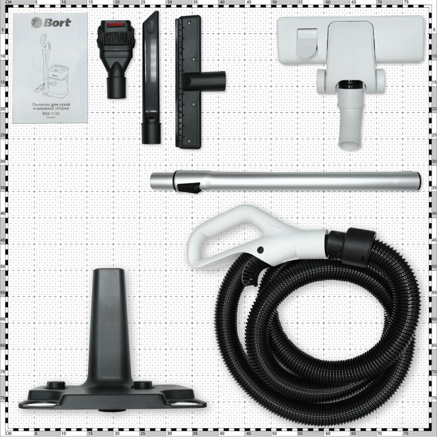 Vacuum cleaner for dry and wet cleaning BORT BSS-1130